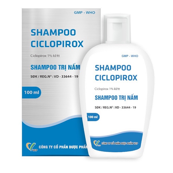 Shampoo Ciclopirox- Dầu gội trị nấm da đầu 
