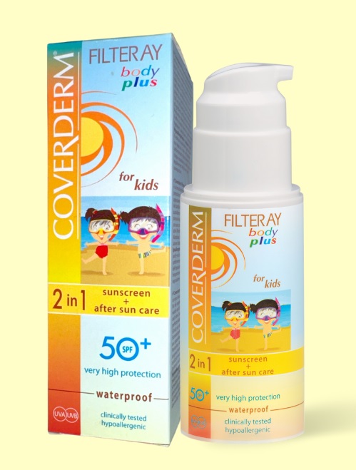 Kem chống nắng trẻ em - Coverderm Filteray Body Plus for Kids SPF 50+
